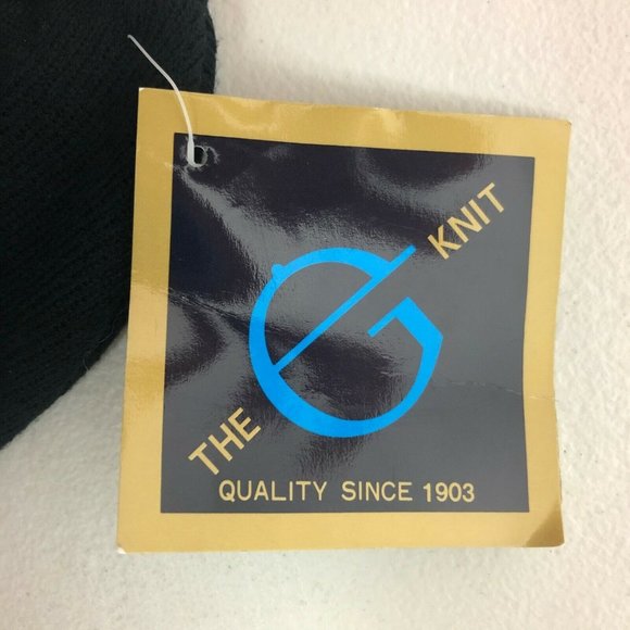 Vintage New York Buffalo Bills Embroidered Beanie Knit Hat NFL Football Black - Picture 4 of 10